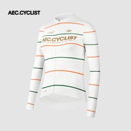 AEC.CYCLIST Striped Design Long Sleeve Women Men Cycling Jersey New Spring Slim MTB Clothing Hight Elastic Road Cycling Tops