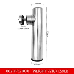 ShareShark Stainless Steel Fishing Rod Holder with 360-Degree Adjustable Handle Suitable for Sea Fishing from Boats