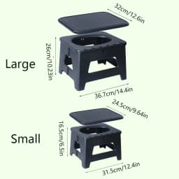 Odor-Proof Folding Camping Toilet Emergency with Cover Car Toilet Reusable Easy To Carry Toilet Stool Outdoor Activities