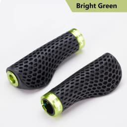 RECEVE Folding Bike Grips 3D Printing Bicycle Handles Grips BMX Cuffs Ergonomics With Aluminum Alloy Handlebar Cap For Brompton