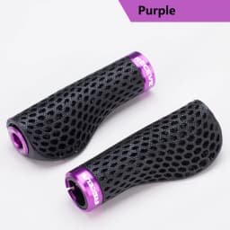 RECEVE Folding Bike Grips 3D Printing Bicycle Handles Grips BMX Cuffs Ergonomics With Aluminum Alloy Handlebar Cap For Brompton