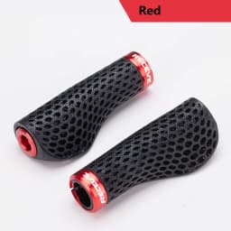 RECEVE Folding Bike Grips 3D Printing Bicycle Handles Grips BMX Cuffs Ergonomics With Aluminum Alloy Handlebar Cap For Brompton