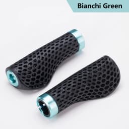 RECEVE Folding Bike Grips 3D Printing Bicycle Handles Grips BMX Cuffs Ergonomics With Aluminum Alloy Handlebar Cap For Brompton