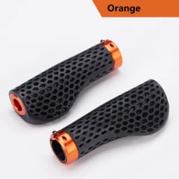 RECEVE Folding Bike Grips 3D Printing Bicycle Handles Grips BMX Cuffs Ergonomics With Aluminum Alloy Handlebar Cap For Brompton