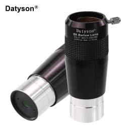 Datyson All-Metal 5X Barlow Lens with Apochromatic Correction, 1.25-Inch, 2-Group 4-Element Fully Multi-Coated Green Film