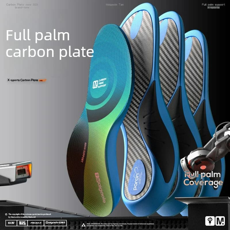 Full-foot Carbon Fiber Sport Insole Arch Support High Elasticity Shock Absorption Rebound Assistance for Basketball Insoles