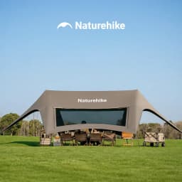Naturehike Canopy Tent Blackout Sun Protection Titanium Black Film Waterproof Camping Sun Shelters Quick Setup Sunshade Awning