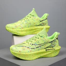 Women's casual breathable carbon plate running shoes, trendy versatile outdoor sports sneakers