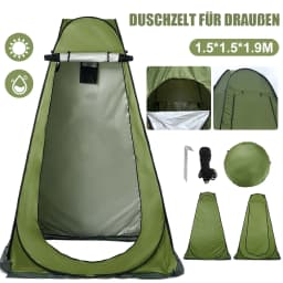 1.5*1.5*1.9m Outdoor Camping Tent Dressing Room Tent Shower Tent Storage Cabinet/Fishing/Photography Tent Camping Beach Shower Toilet Changing Tent