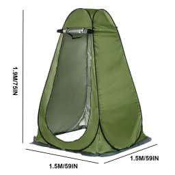 1.5*1.5*1.9m Outdoor Camping Tent Dressing Room Tent Shower Tent Storage Cabinet/Fishing/Photography Tent Camping Beach Shower Toilet Changing Tent