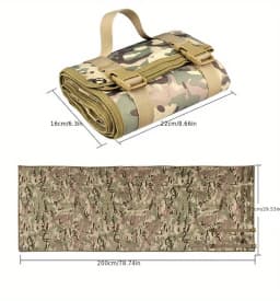 1pc Outdoor Non-slip Tactical Shooting Training Mat, Double-sided Waterproof Portable Camping Pad