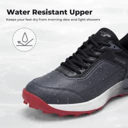 FitVille Wide Men's Golf Shoes Waterproof Athletic Causal Sneaker Professional No-Slip Spikeless Golf Shoes for Men Arch Support