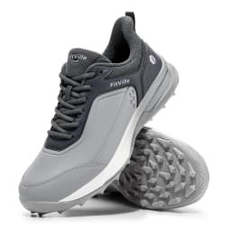 FitVille Wide Men's Golf Shoes Waterproof Athletic Causal Sneaker Professional No-Slip Spikeless Golf Shoes for Men Arch Support