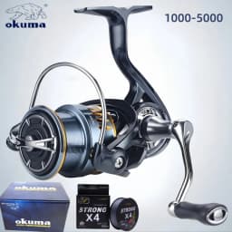 Okuma Original Seamless Spinning Wheel Fish Wheel, Models 1000-2500-5000, Equipped with Stylish Polarized Fishing Goggles