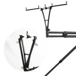 All-metal fishing rod holder, fast folding four-head European throwing rod, sea rod folding bracket, multi-angle