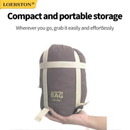 Ultralight Outdoor Camping Compact Adult Sleeping Bag Travel Washable Down Cotton Insulation Dirt-Resistant Portable Waterproof