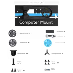 ULLICYC For T3/T4 FARSPORTS F1x F1s RPANTAHI Integrated Handlebar Plastic Aero Computer Mount For Garmin Bryton Wahoo GoPro