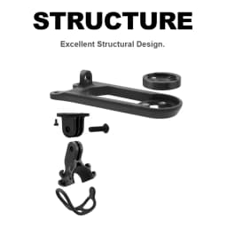 ULLICYC For T3/T4 FARSPORTS F1x F1s RPANTAHI Integrated Handlebar Plastic Aero Computer Mount For Garmin Bryton Wahoo GoPro