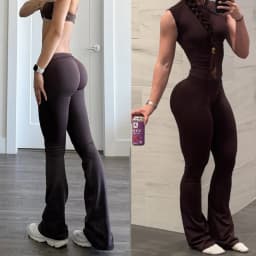 No Logo Impactive Flares Woman 2026 Summer High Waist Seamless Wide-leg Leggings Scrunch Fitness Leggins Gym Clothes