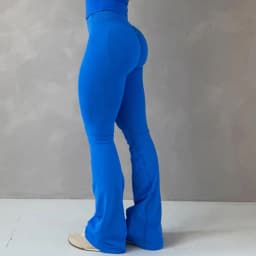 No Logo Impactive Flares Woman 2026 Summer High Waist Seamless Wide-leg Leggings Scrunch Fitness Leggins Gym Clothes