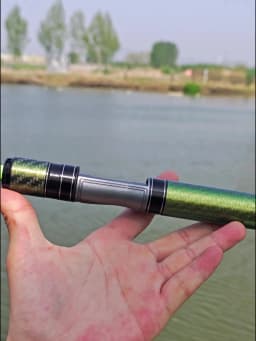 FISHINGFAN KUAISHA Super Short Telescopic Travel UL Carbon Portable Ultralight Solid Tip Fishing Rod