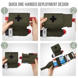 KRYDEX Tactical IFAK Micro Trauma Pouch MOLLE MED Medical First Aid Kit Insert Bag With Tourniquet Holder Survival Outdoor Gear