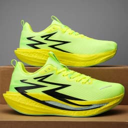 Men's Marathon Running Shoes Carbon Board Air Cushion Breathable And Lightweight Women's Comfortable Sports Non-Slip Sports Shoe