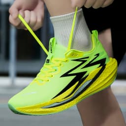 Men's Marathon Running Shoes Carbon Board Air Cushion Breathable And Lightweight Women's Comfortable Sports Non-Slip Sports Shoe