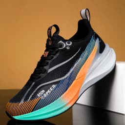 Men's Marathon Running Shoes Carbon Board Air Cushion Breathable And Lightweight Women's Comfortable Sports Non-Slip Sports Shoe