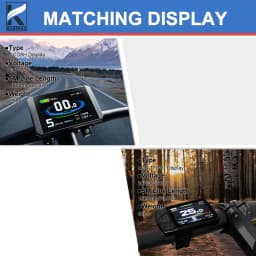 36V/48V 15-30A Waterproof KT Controller for Electric Bike with Light Function for Kunteng Ebike Accessories with Tf01u Display