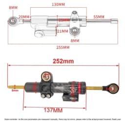 For Kukirin G2 Master Scooter Stabilizer Steering Damper Mounting Electric Scooter Aluminum Alloy Modification Bracket Kit