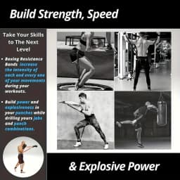 12-Piece Heavy Duty Resistance Boxing Training Set for MMA, Home Boxing & Taekwondo - Full Body Strength Equipment for Arms, Leg