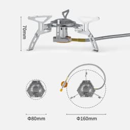 Naturehike 2026 New Camping Gas Stove High FirePower Folding Stable Gas Burner Picnic Hiking Winter Portable Cookingware Stove