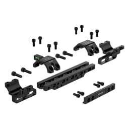 WestHunter 100 MOA Compensation Dovetail 11mm Scope Mounts 30mm 34mm Tube Adjustable Length and Angle Sight Rings Bubble Level