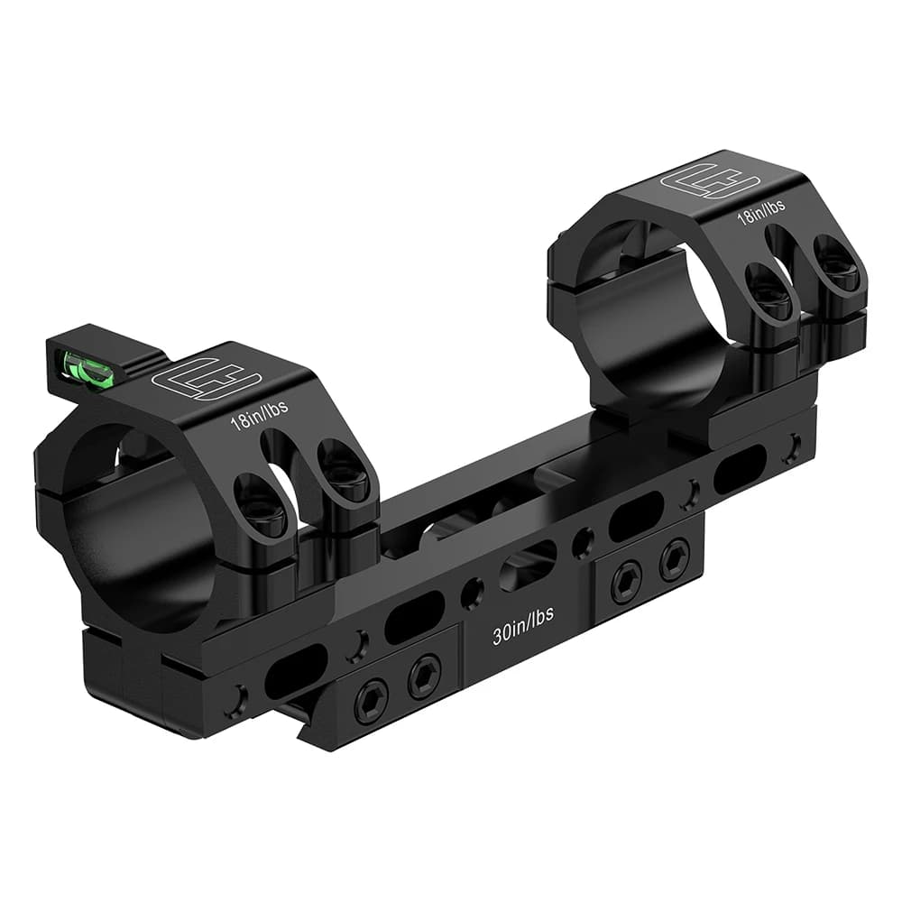 WestHunter 100 MOA Compensation Dovetail 11mm Scope Mounts 30mm 34mm Tube Adjustable Length and Angle Sight Rings Bubble Level
