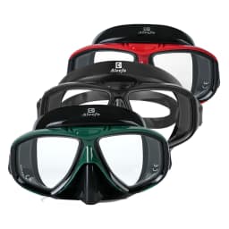 Adult Scuba Diving Mask Snorkel Set, Tempered Lens Dive with Antifog Spray, Swimming Glasses, Elastic Band, Gift Box