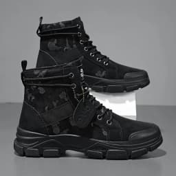 Military Boots for Men Autumn High Top Camouflage Desert Casual Flats Mens Boot Breathable Non Slip Work Shoes Zapatillas Hombre