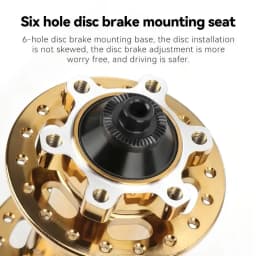 TANKE 120 Click MTB hub 6 Bearing 32 36 Holes Mountain Bike Front Rear QR Thru-axle Exchange Bicycle Disc Brake Hubs HG MS TH390