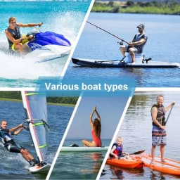 KOETSU Marine Kayak Anchor Kit - 5.5lb Folding Anchor, Suitable for Fishing Kayaks Folds for Easy Storage and Portability.