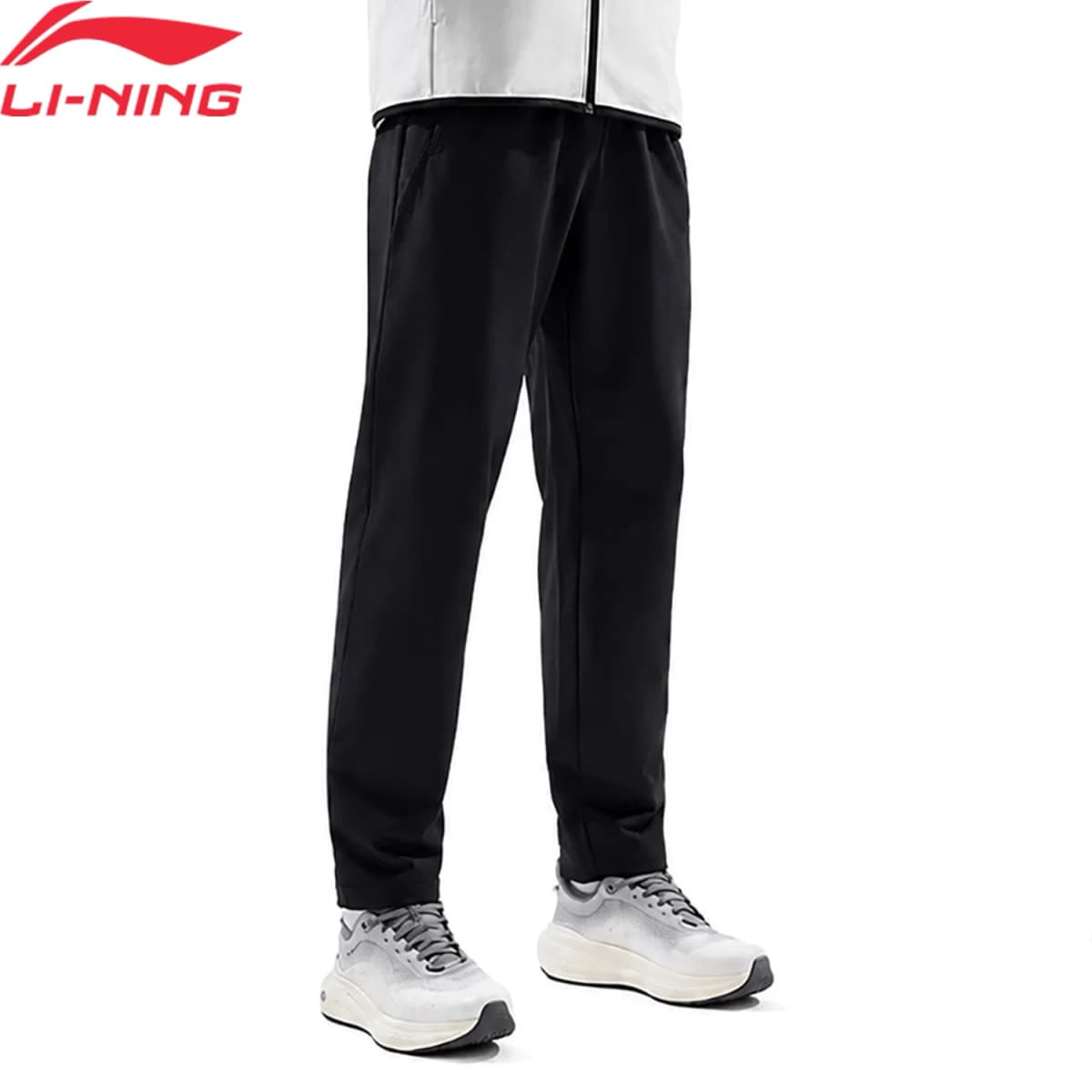 Li-Ning Men's Training Sports Pants LN WATER PROOF 89.8%Polyester 10.2%Elastane Reguler Fit LiNing Fitness Trousers AYKW047