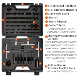 LEBYCLE MTB Road Bicycle Hub Bearing Install Tool Bike Hub Bearing Press Set Bike Hub Freehub BB Bearing Installation Tools