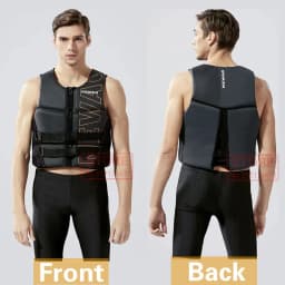 Life Jacket Adult Super Buoyancy Neoprene Life Vest Surf Raft Kayak Fishing Jet Ski Water Sport Swimming Rescue Life Jacket