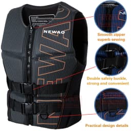 Life Jacket Adult Super Buoyancy Neoprene Life Vest Surf Raft Kayak Fishing Jet Ski Water Sport Swimming Rescue Life Jacket