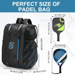 Detachable Pickleball Padel Bag Men Women Insulated Shoes Compartment Pickleball Paddles Racket Backpack Outdoor Gym Sport Bags