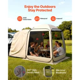 SucceBuy Screen House Tent Portable Screened in Canopy with Carry Bag Netting Sides for Car Camping Backyard Outdoor Activities