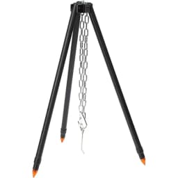Camping Tripod for Cooking, Portable Adjustable Outdoor Cooking Campfire Tripod Grill with Hanging Chain, Suitable for Cook Camp