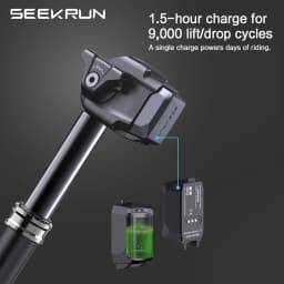 SEEKRUN S7 MTB Wireless Seatpost 30.9 31.6mm Electric Control Mountain Bicycle Seat Post 120 150 175mm Travel Dropper Seatpost