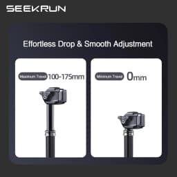 SEEKRUN S7 MTB Wireless Seatpost 30.9 31.6mm Electric Control Mountain Bicycle Seat Post 120 150 175mm Travel Dropper Seatpost