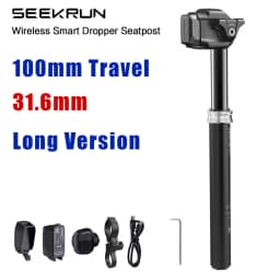 SEEKRUN S7 MTB Wireless Seatpost 30.9 31.6mm Electric Control Mountain Bicycle Seat Post 120 150 175mm Travel Dropper Seatpost
