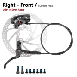 Oil Pressure Brake Lever Caliper Front Rear Alloy Mountain Bike Parts 4 Piston MTB Bicycle Hydraulic Disc Brake Set